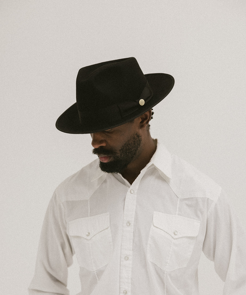 Two Roads Hat Co. Waterloo Fedora In Black