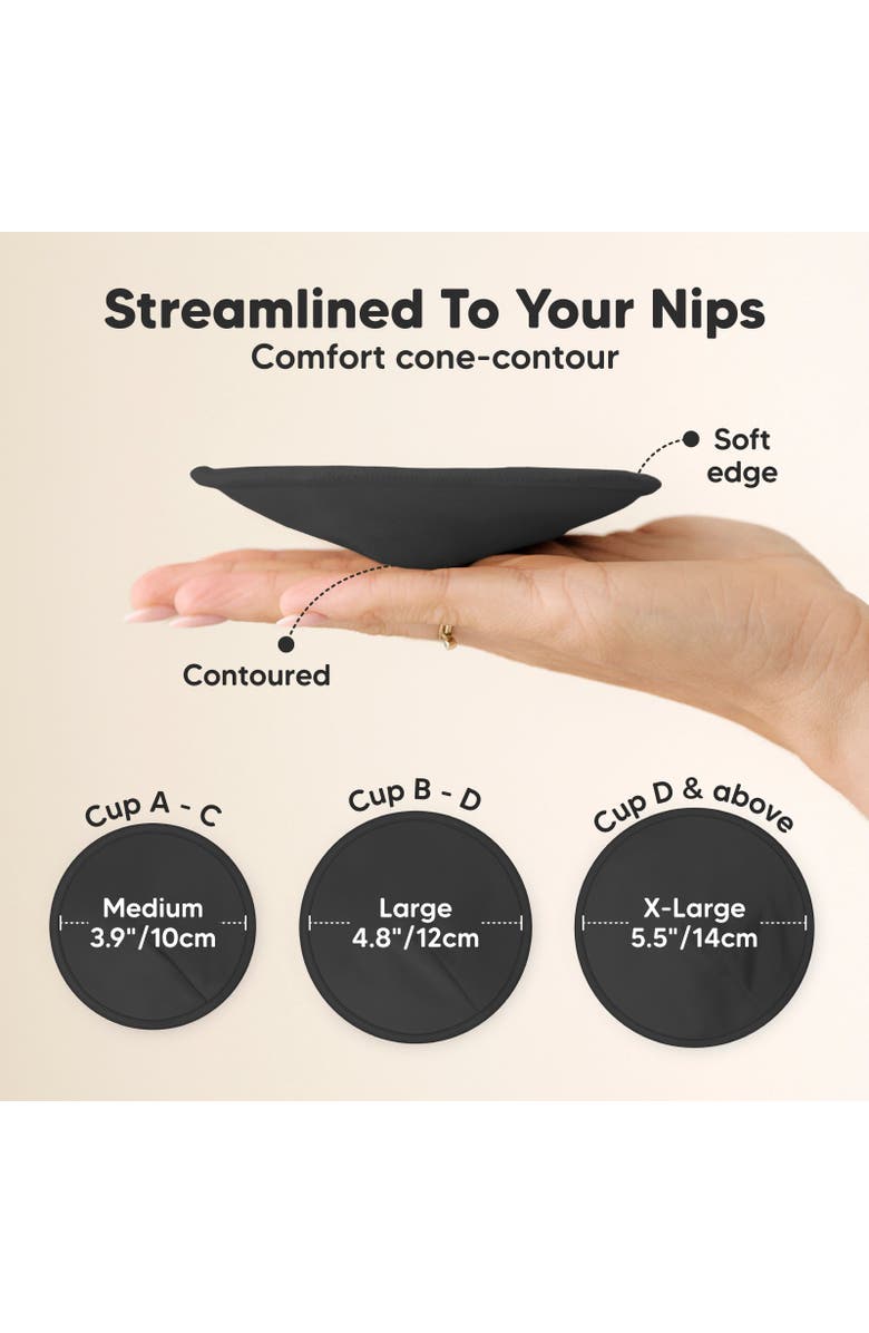 KeaBabies 14-Pack Comfy Nursing Pads, Alternate, color, Midnight Black