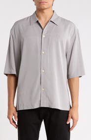 AllSaints Rialto Cotton Short Sleeve Button-Up Shirt