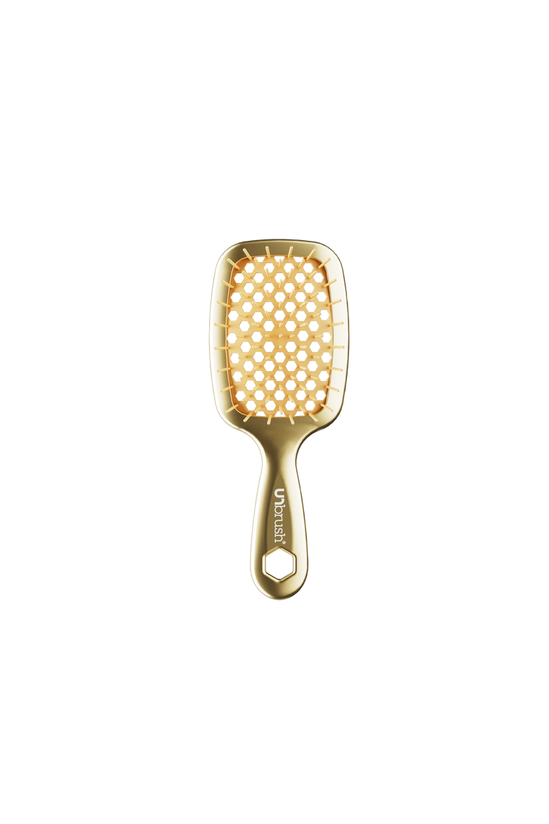 Mini  Detangling Brush, Main, color, Gold