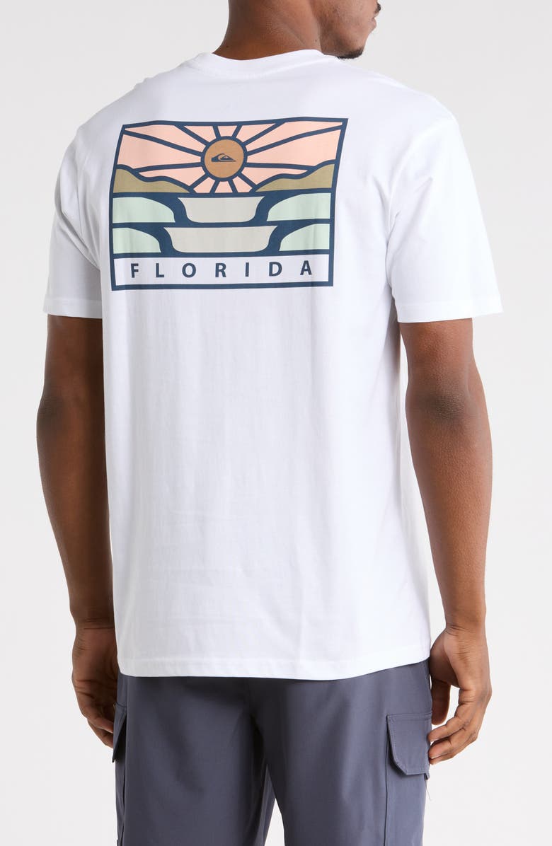 Quiksilver Flordia Horizon Graphic T-Shirt, Alternate, color, White