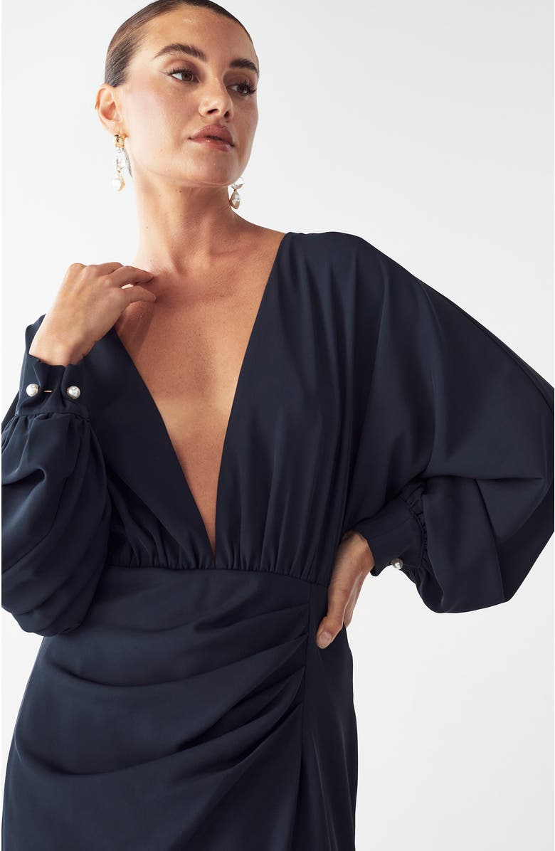 BWLDR Elena Maxi Dress, Alternate, color, Midnight Blue