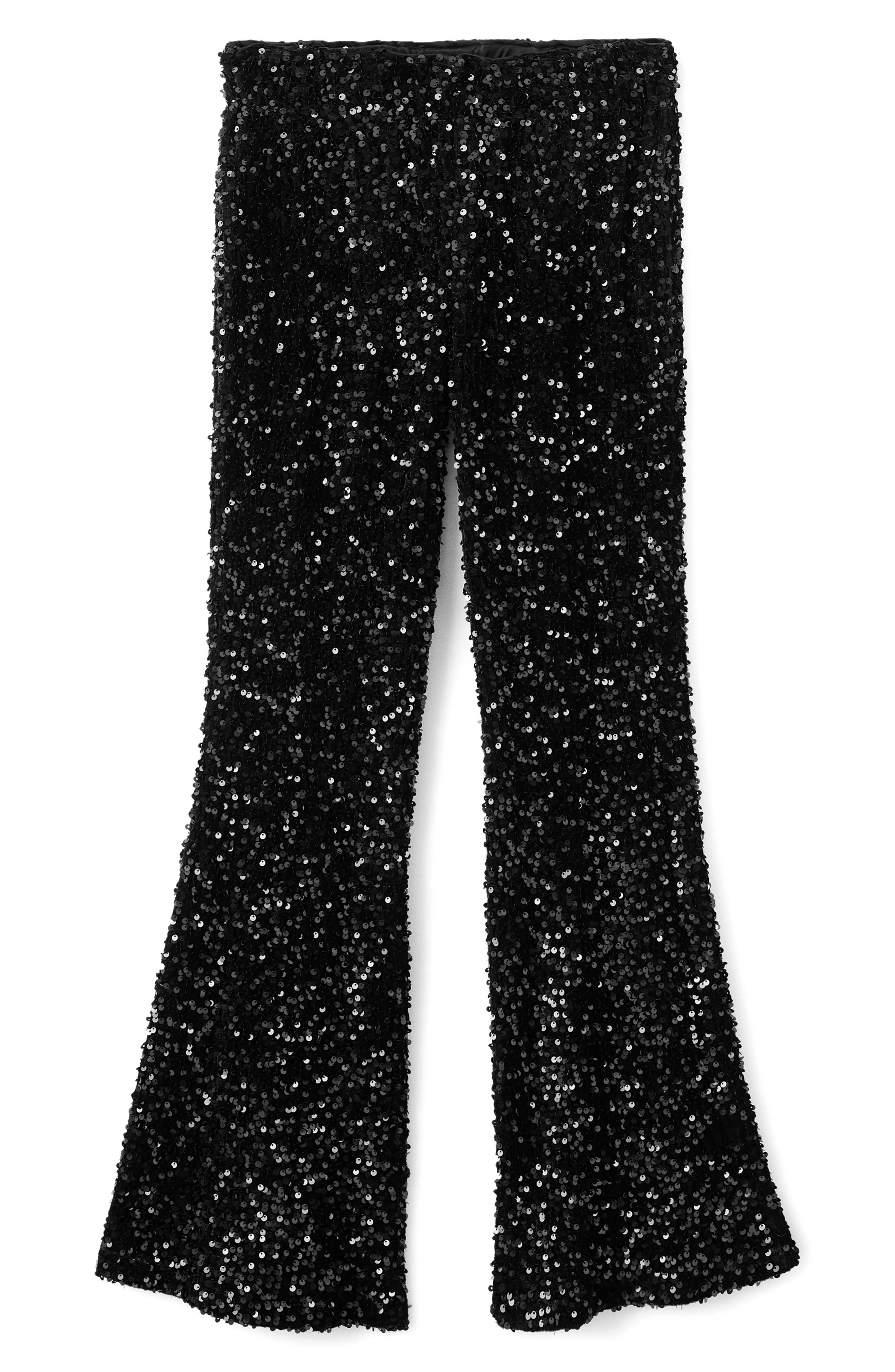 Sequin Flare Jeans
