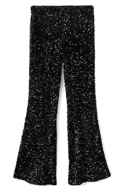 Sequin Flare Jeans