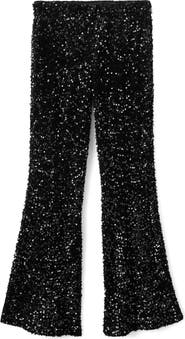 MANGO TEEN Sequin Flare Jeans