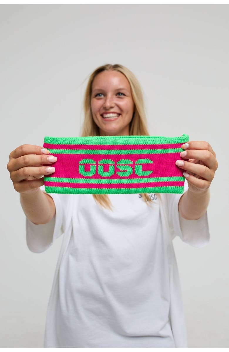OOSC Après Headband - Green and Pink, Alternate, color, Green And Pink