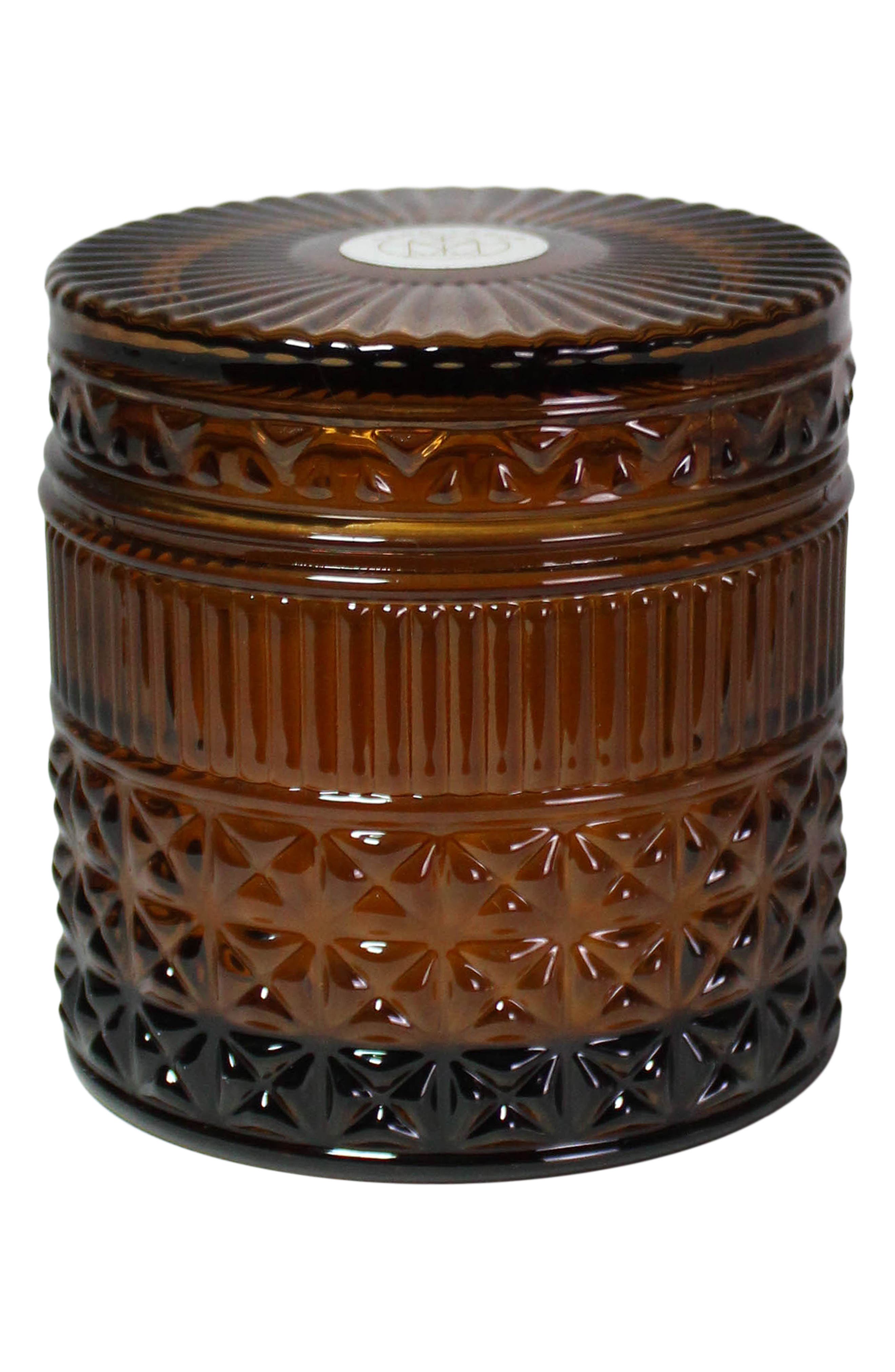 Simmering Spices 9.5 oz. Molded Amber Candle