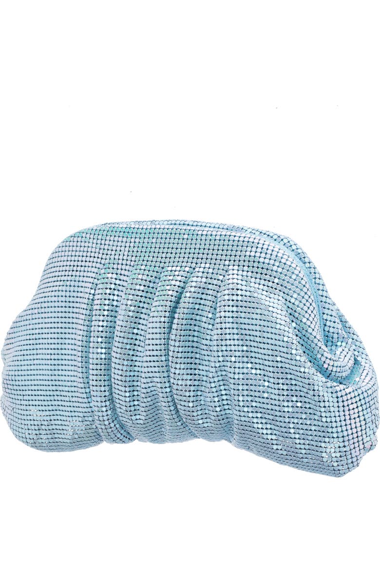 Nina Alexia Rhinestone Mesh Clutch, Alternate, color,