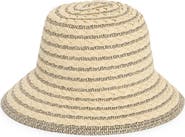 San Diego Hat Stripe Straw Bucket Hat