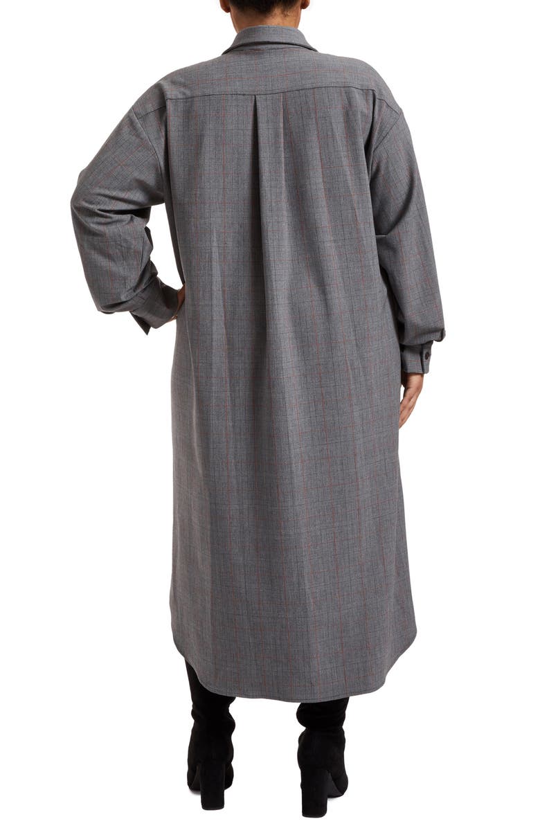 Pari Passu Tammy Long Sleeve High-Low Shirtdress, Alternate, color, 