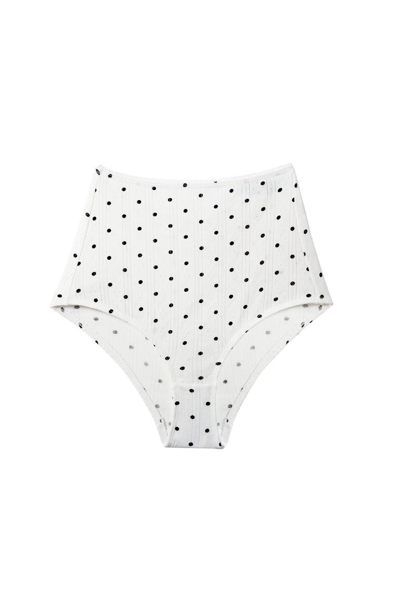 CUUP The Tap- Pointelle, Alternate, color, Salt Polka Dot