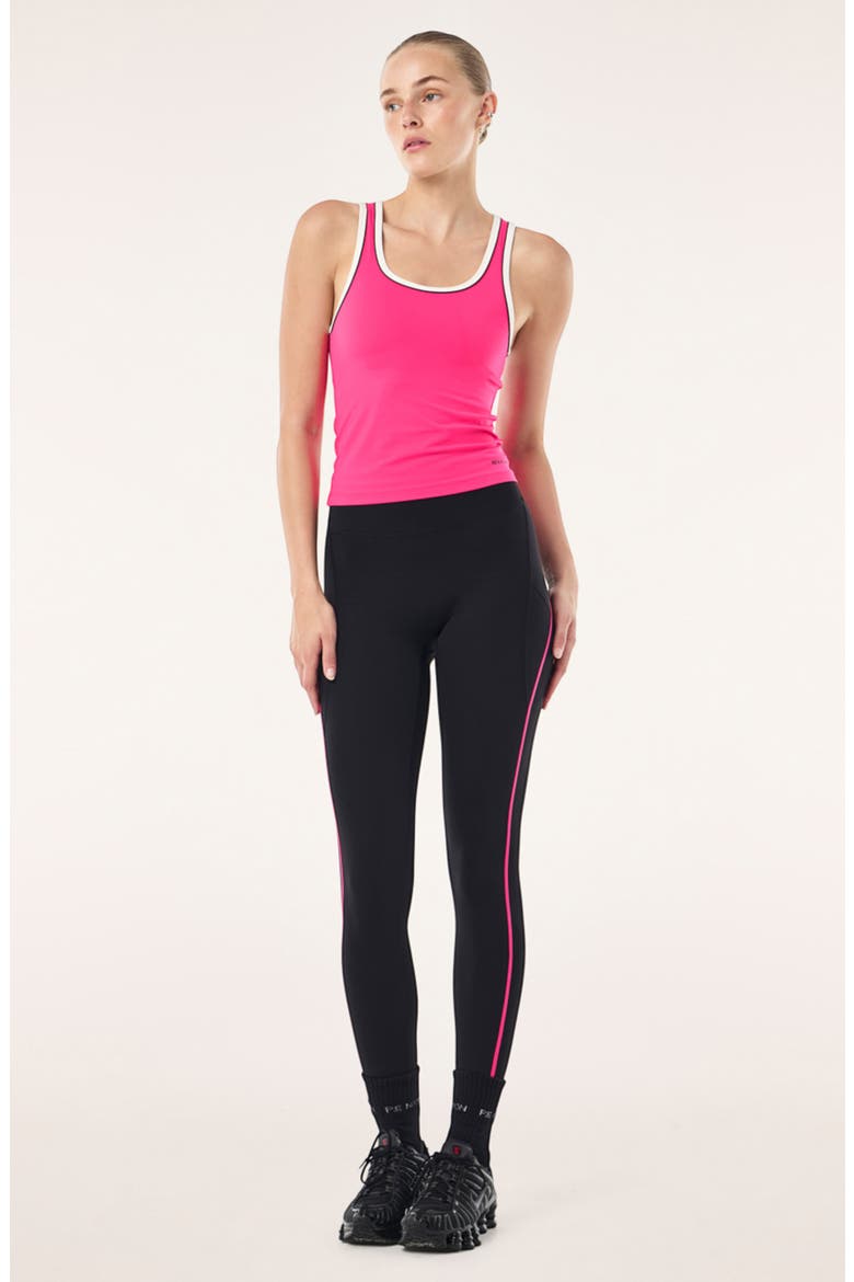 Spectrum Scoop Neck Tank, Alternate, color, COSMO PINK/ WHISPER WHITE