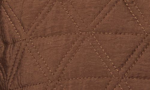 Bernardo Textured Quilted Snap-up Jacket In Saddle