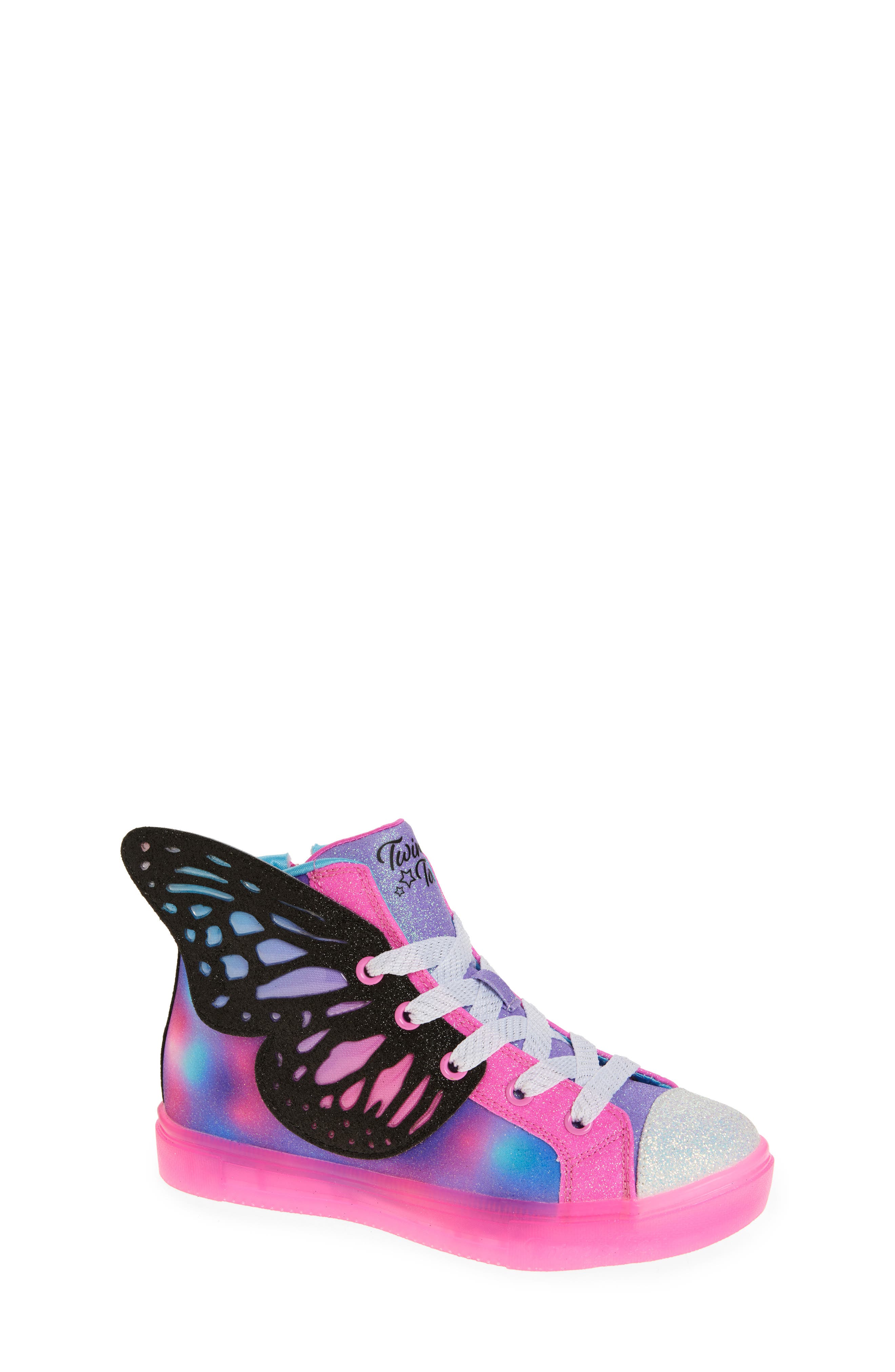 SKECHERS Kids' Twinkle Toes<sup>®</sup>: Twinkle Sparks Ice High Top Sneaker, Main, color, 