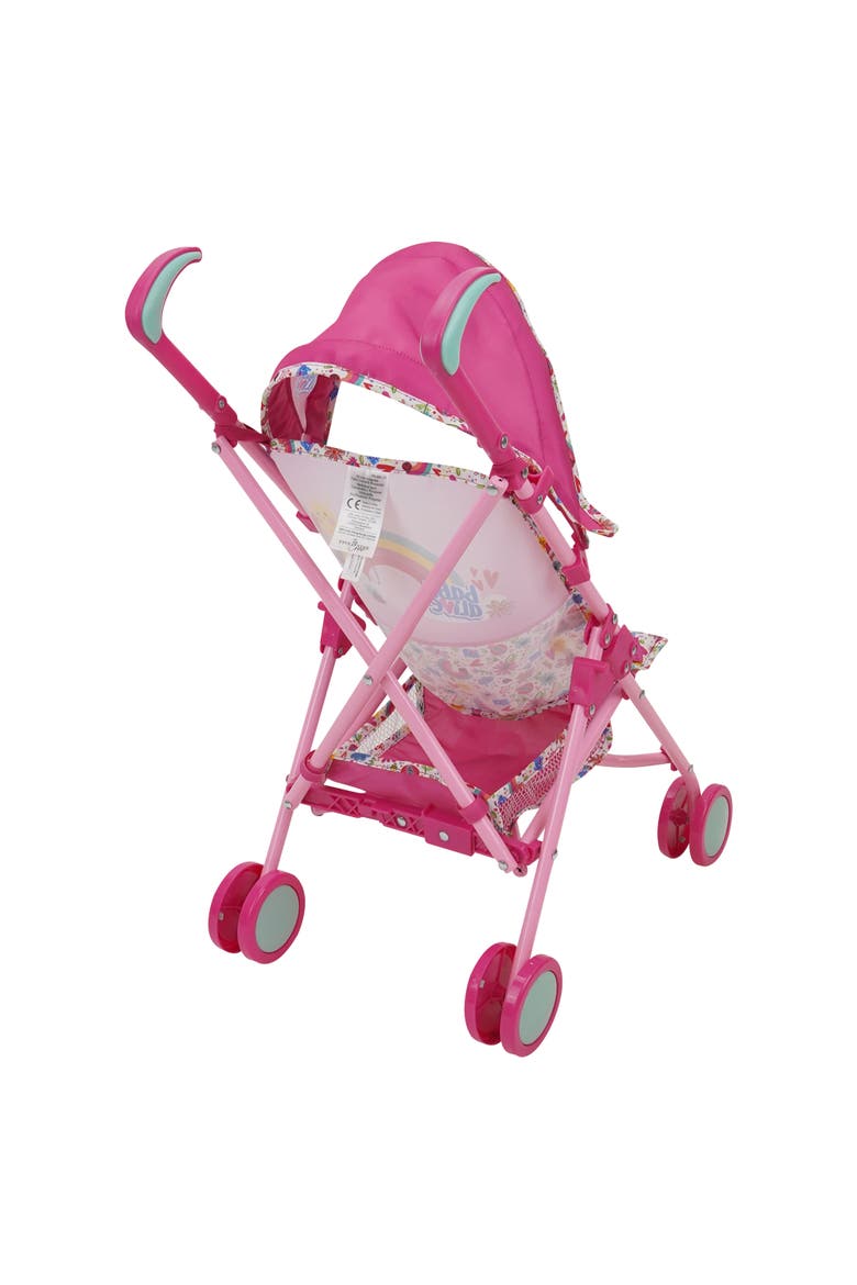 Doll Stroller Pink & Rainbow Fits Dolls Up To 24", Alternate, color, Pink
