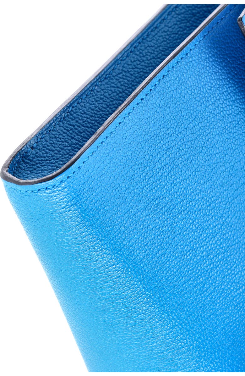Pre-Owned Hermes Clic Wallet on Strap Chevre Mysore 16, Alternate, color, Bleu Frida