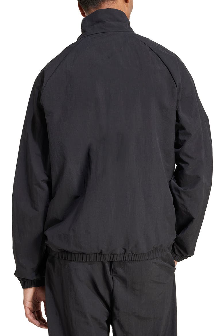 Essential Logo Windbreaker, Alternate, color, BLACK/ WHITE
