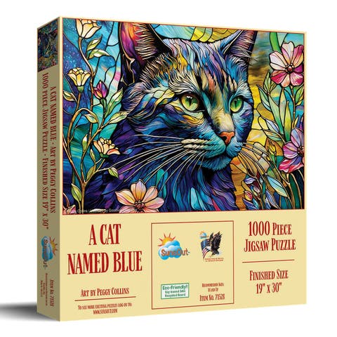 A Cat Named Blue 1000 piece Jigsaw Puzzle for Adults