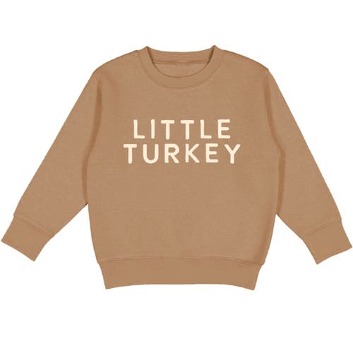 Sweet Wink Little Turkey Thanksgiving Sweatshirt In Brown
