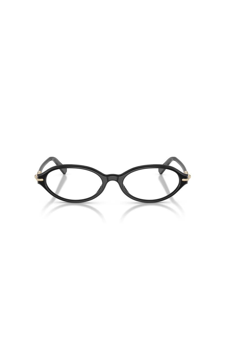 53mm Oval optical glasses, Alternate, color, Black