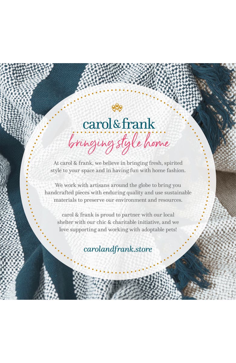 carol & frank 50" x 60" Morgan Tasseled Woven Throw, Alternate, color, Black