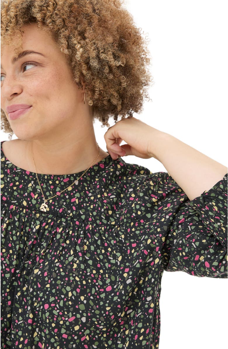 FatFace Women's Plus Size Shelley Ditsy Marks Blouse, Alternate, color, 