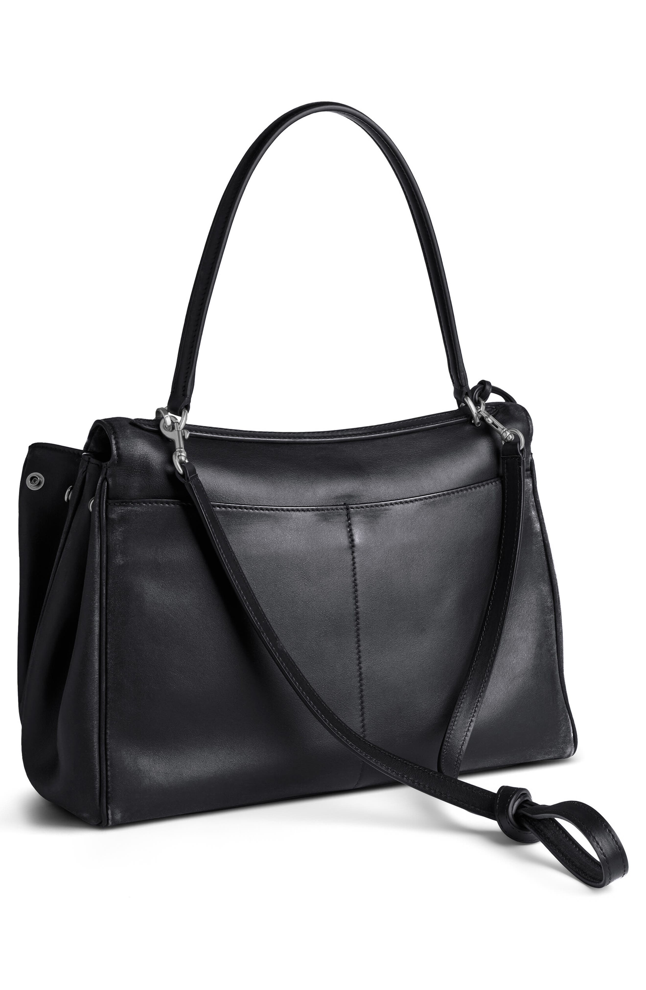 Balenciaga Rodeo Leather Shoulder Bag, Alternate, color, 