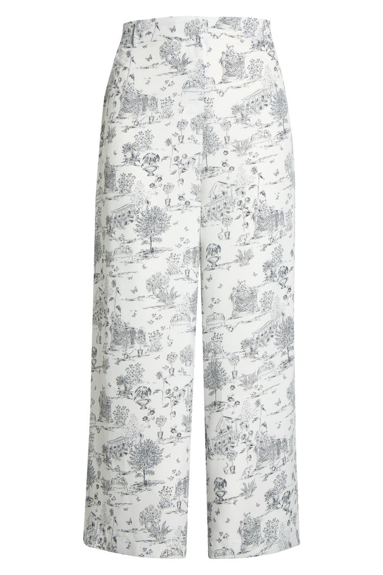 Renzo Toile Mulvane Wide Leg Pants Curve, Alternate, color, GREY-BLACK