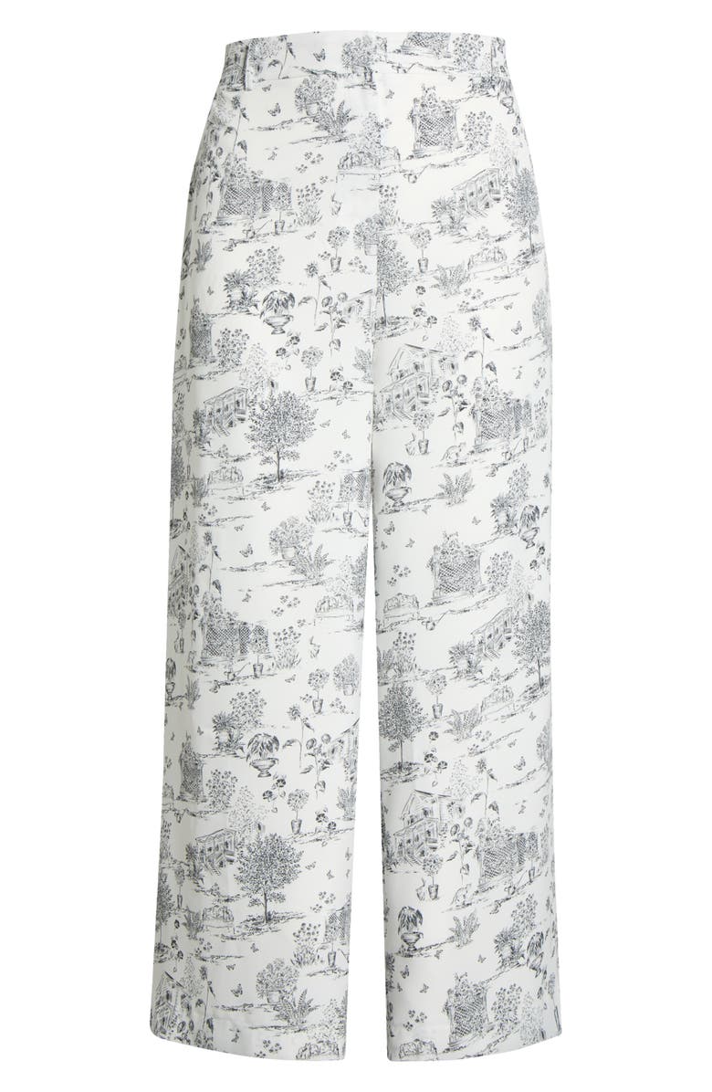 SUGARLIPS Renzo Toile Mulvane Wide Leg Pants Curve, Alternate, color, Grey-Black