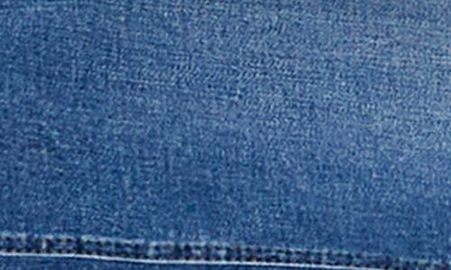Hint Of Blu Cuffed Ankle Wide Leg Jeans In Chalk Blue