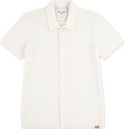 abercrombie kids Kids' Swolo Button-Up Sweater Polo