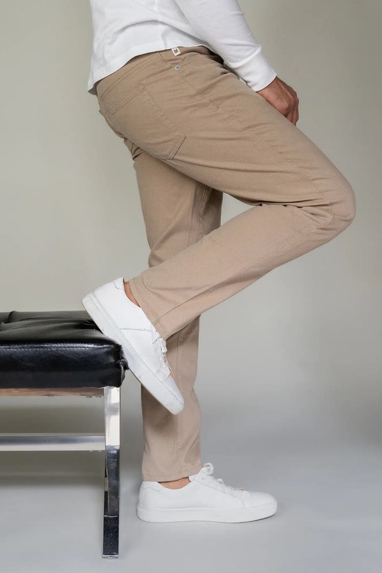 Italian 5-Pocket Pants, Alternate, color, Khaki
