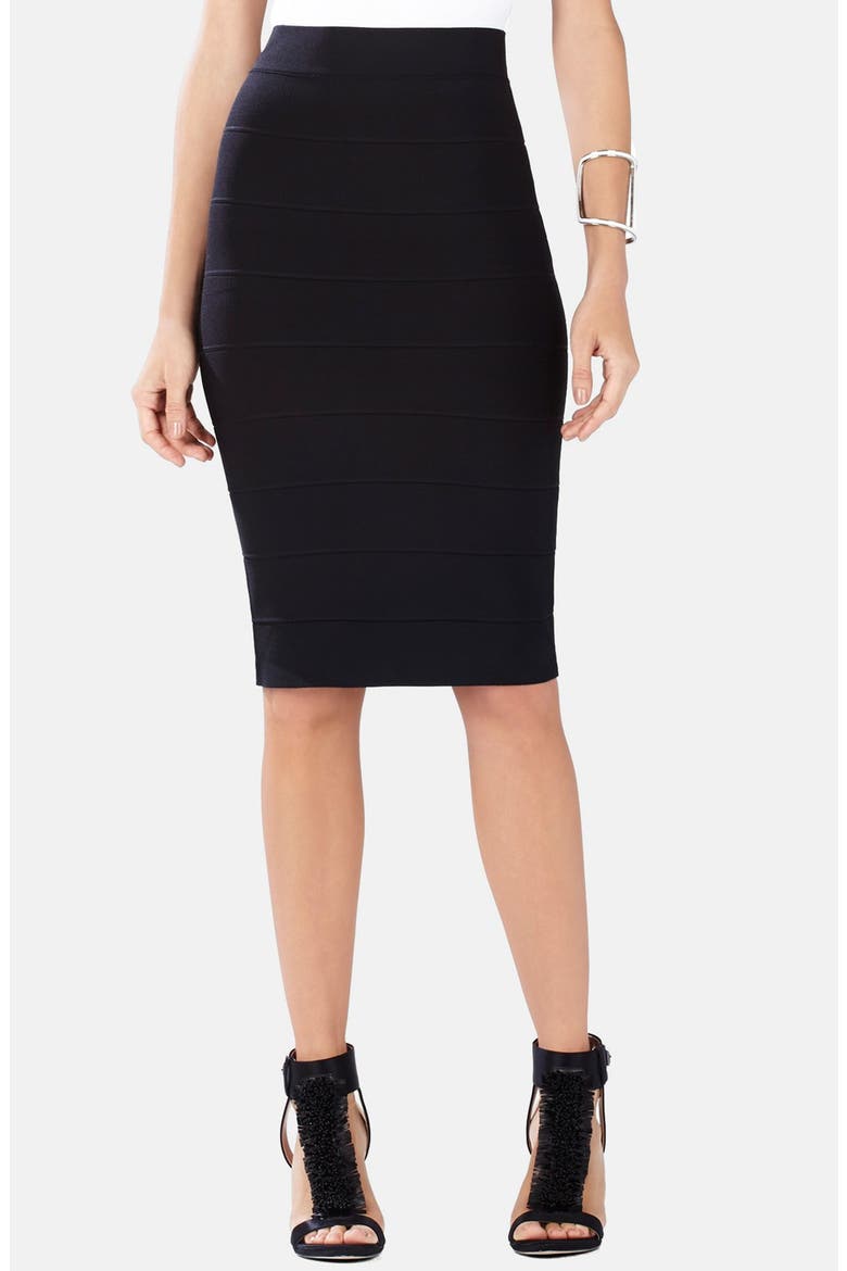 Bandage Pencil Skirt, Main, color, BLACK
