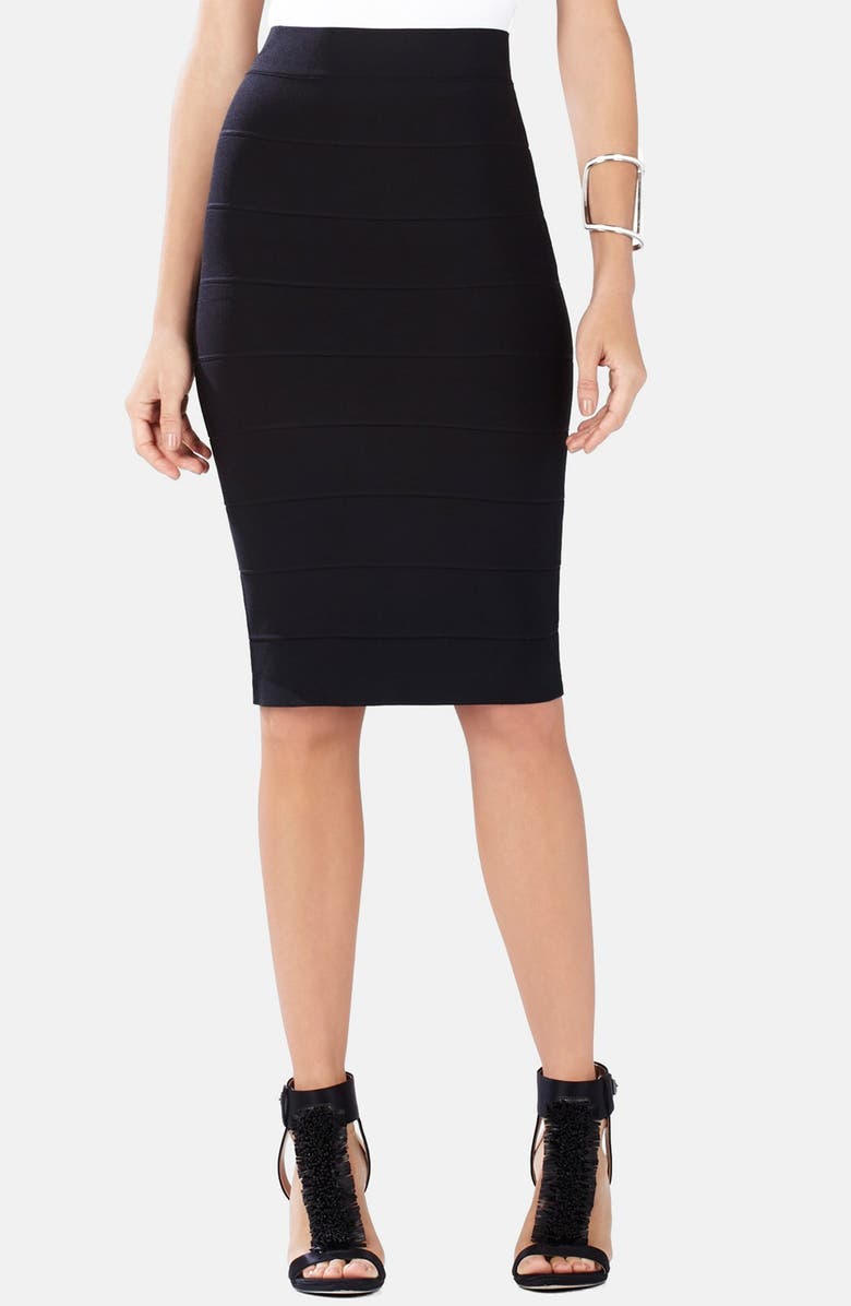 BCBGMAXAZRIA Bandage Pencil Skirt, Main, color, 