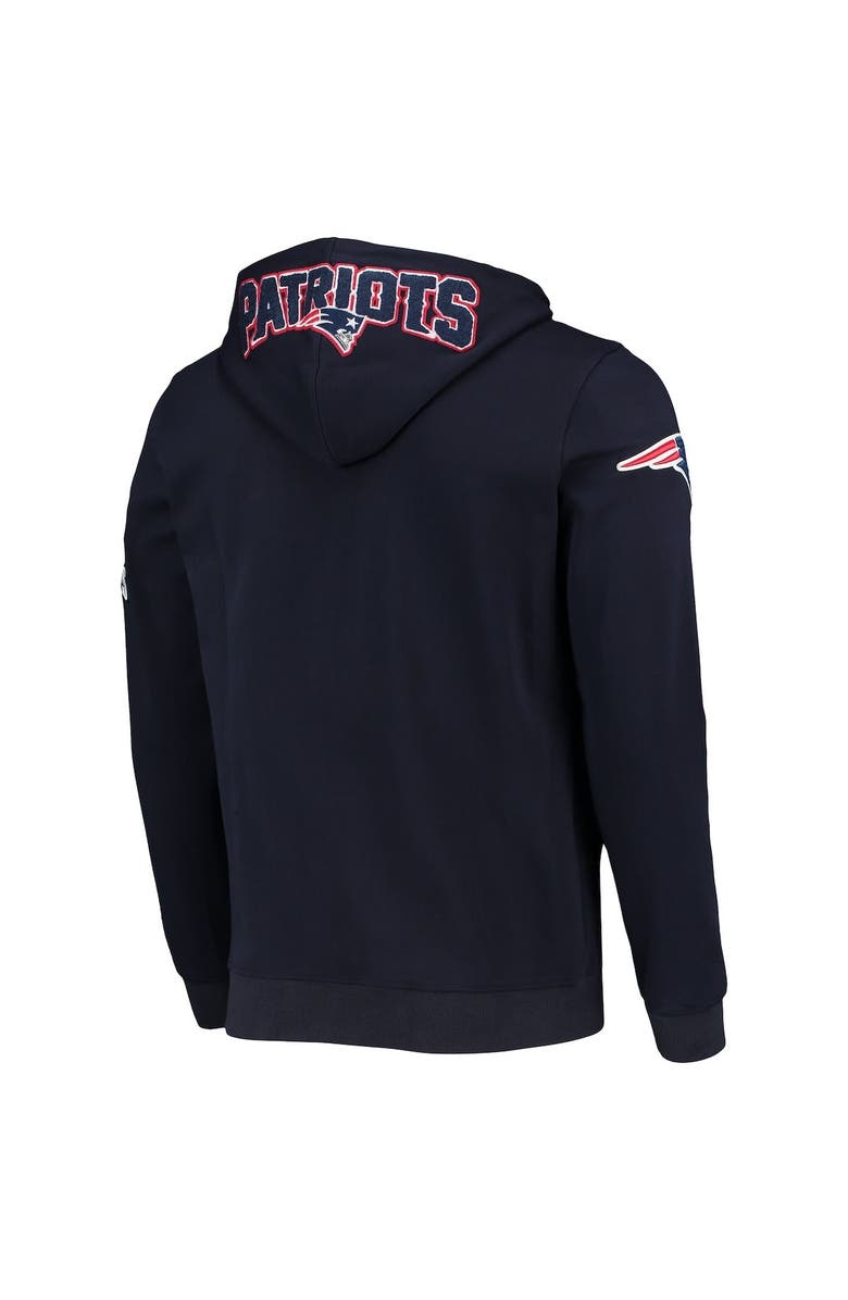PRO STANDARD Men's Pro Standard Navy New England Patriots 4-Hit Full-Zip Hoodie, Alternate, color,