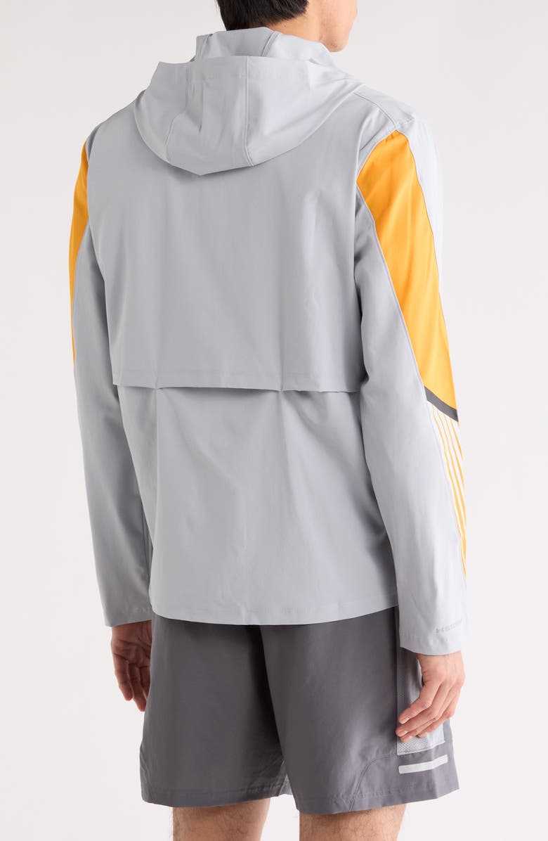 Under Armour Velociti Storm Hooded Jacket, Alternate, color, Mod Gray