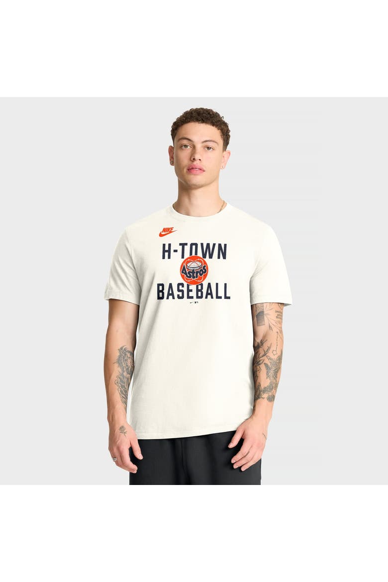 Men's Nike Cream Houston Astros Cooperstown Collection ‘70s-Inspired T-Shirt, Main, color, Cream