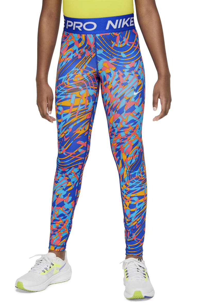 Nike Kids' Pro Dri-FIT Leggings, Main, color, 