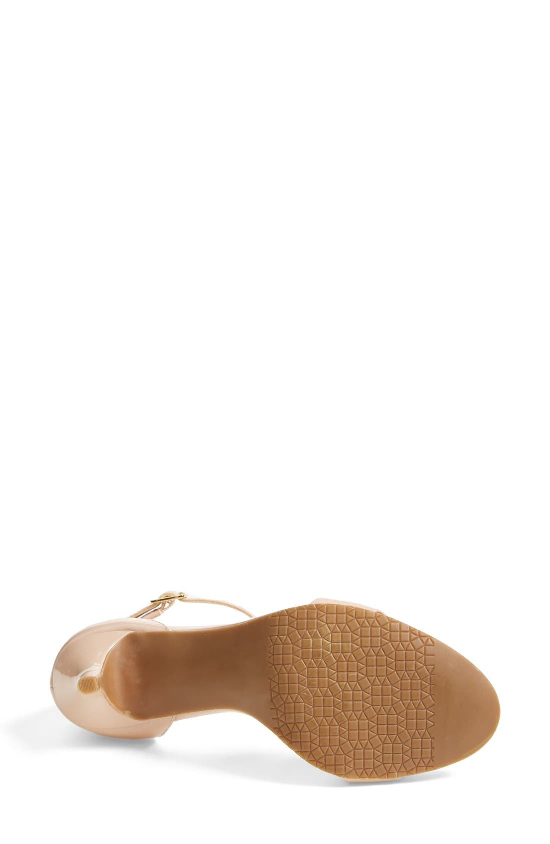 'Luminate' Open Toe Dress Sandal, Alternate, color, BLUSH PATENT