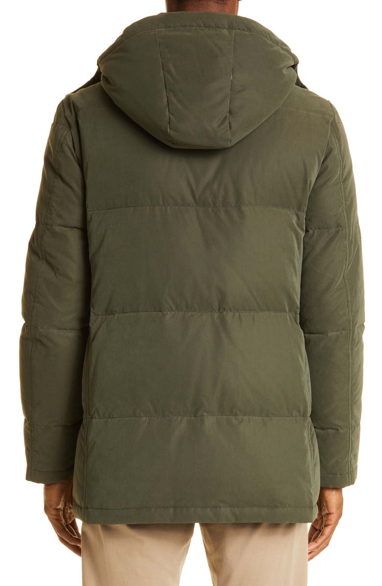 Thom Sweeney Quilted Down Puffer Coat with Bib Inset, Alternate, color, 