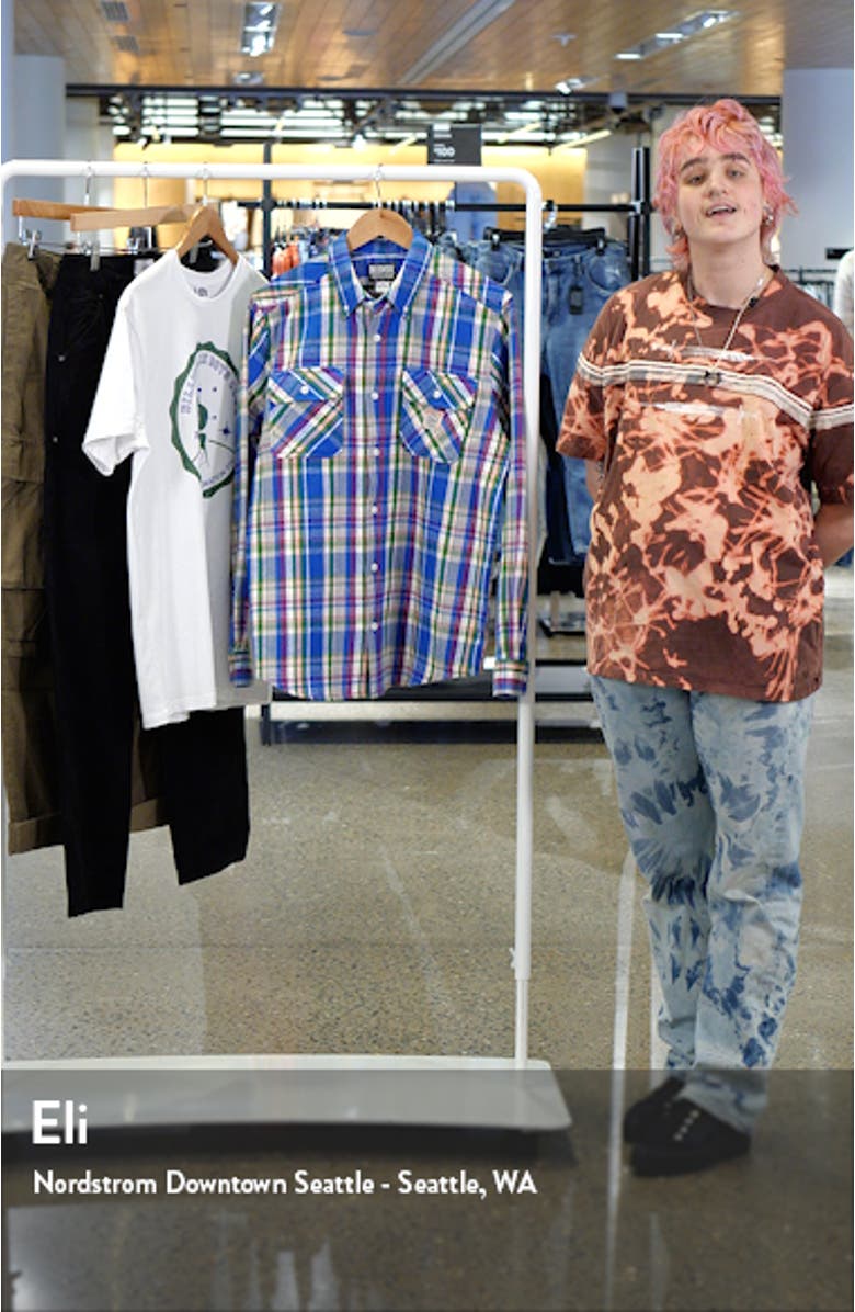 Shibuya Plaid Cotton Button-Down Shirt, sales video thumbnail