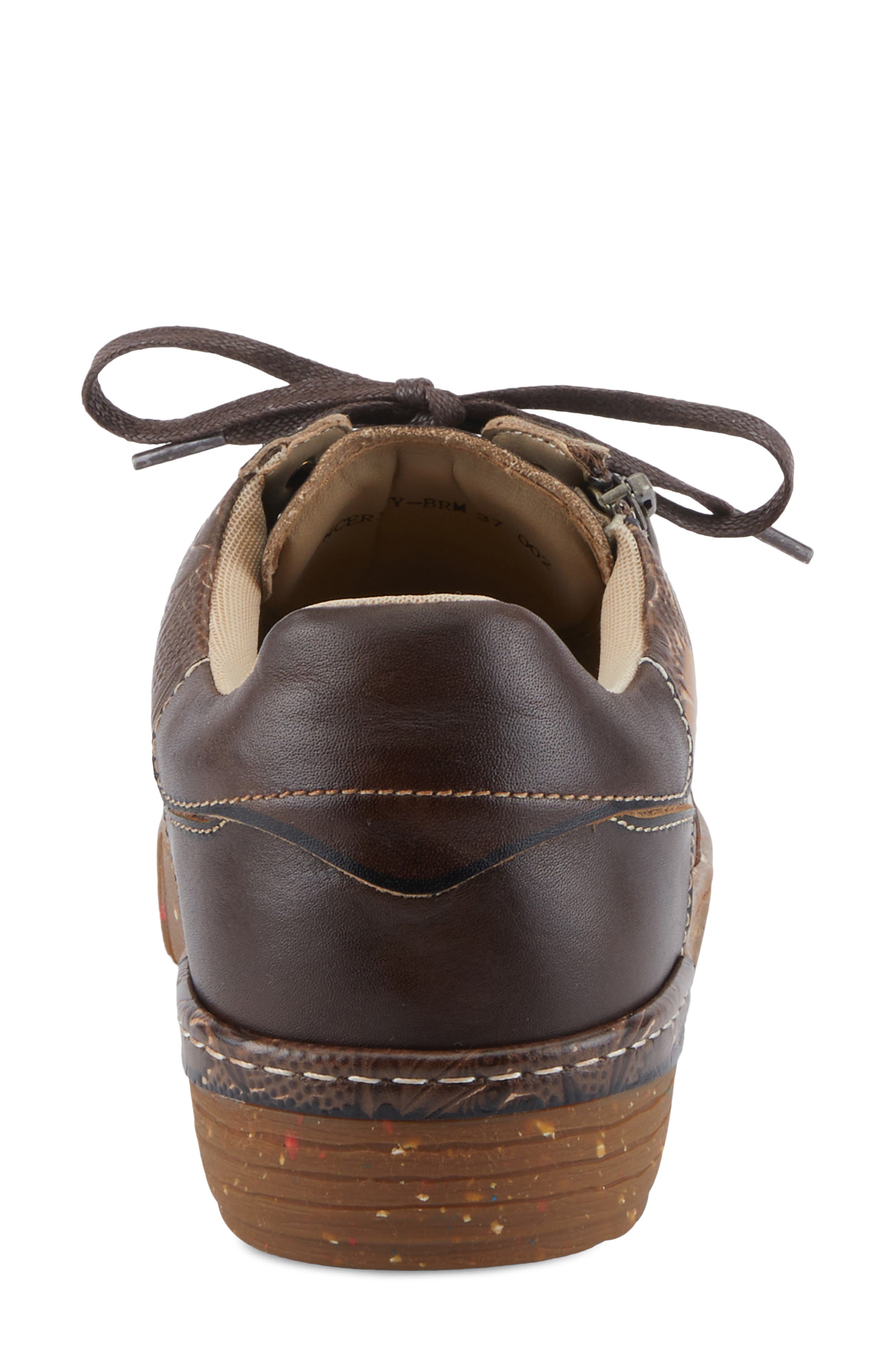 L'Artiste by Spring Step Sincerity Sneaker, Alternate, color, Brown Multi