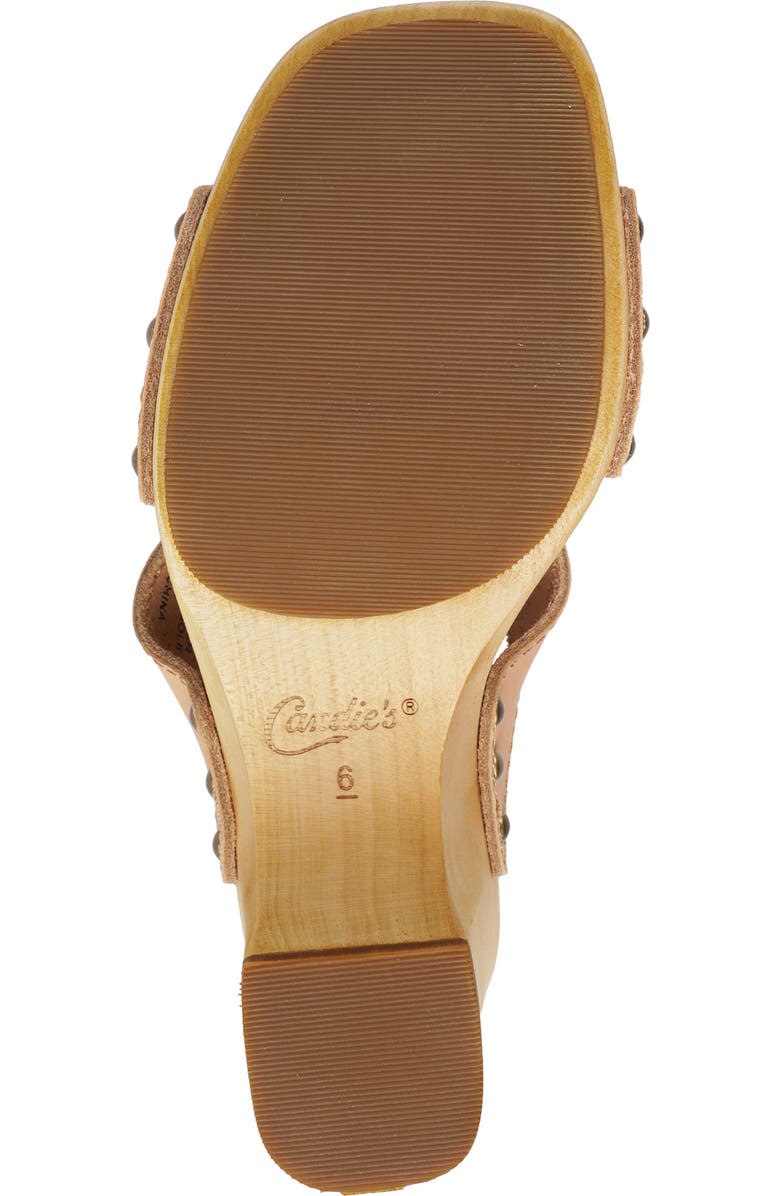 Candie's Rammya Platform Slide Sandal, Alternate, color, Natural