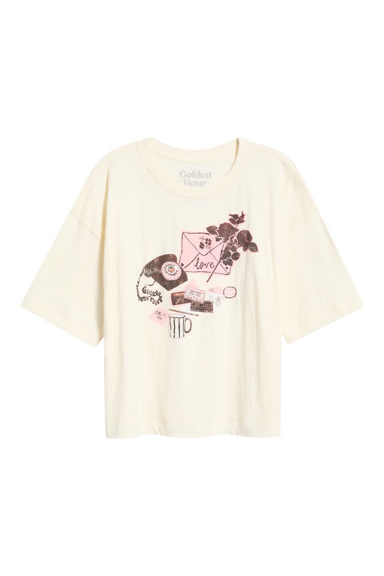 Love Letter Graphic Tee, Alternate, color, MARSHMALLOW
