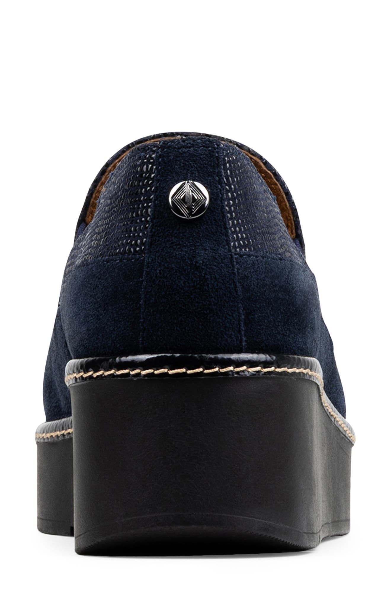 Donald Pliner Wallis Wedge Loafer, Alternate, color, Navy