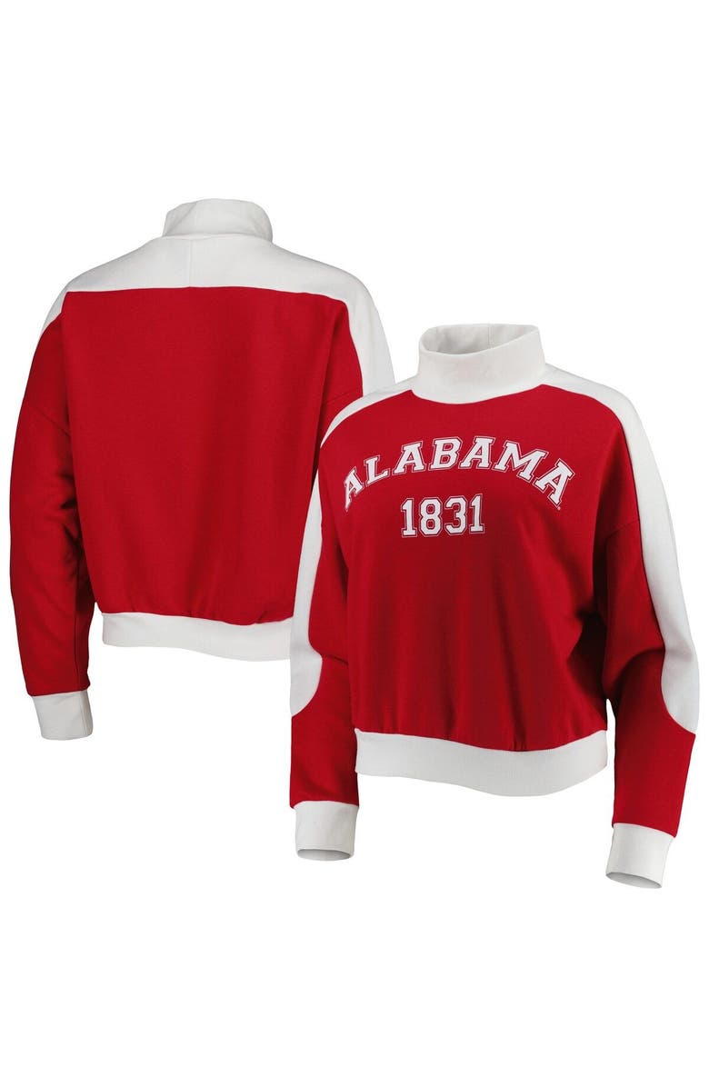 GAMEDAY COUTURE Women's Gameday Couture Crimson Alabama Crimson Tide Make it a Mock Sporty Pullover Sweatshirt, Main, color, Crimson