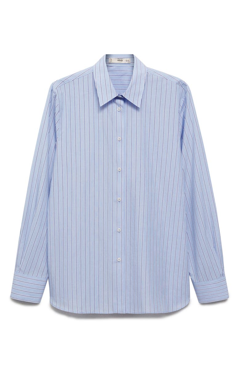 MANGO Stripe Regular Fit Button-Up Shirt, Alternate, color, 