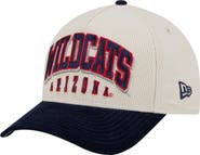 New Era Men's New Era Navy/Cream Arizona Wildcats Arch Two-Tone Corduroy 9FORTY A-Frame Adjustable Hat