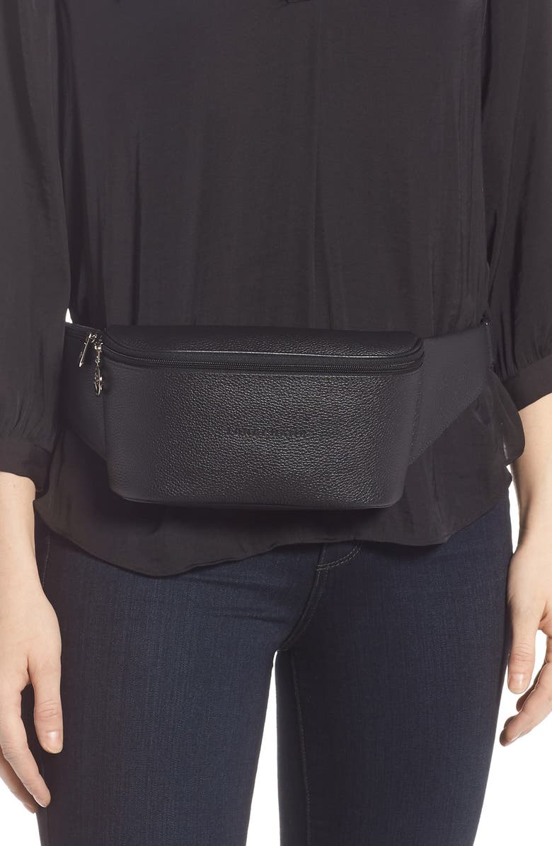 Longchamp Le Foulonné Leather Belt Bag, Alternate, color,
