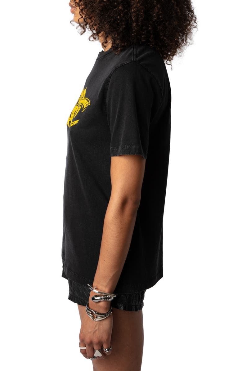 Zadig & Voltaire Edwin Co Hearts Graphic T-Shirt, Alternate, color, 